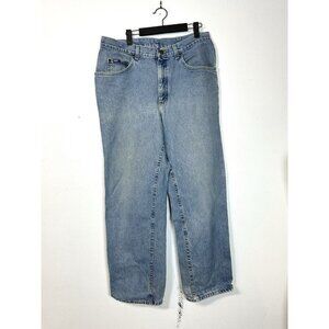 Vintage Lee Relaxed‎ Fit Straight Leg jeans mens size 36 x 30 Light Wash